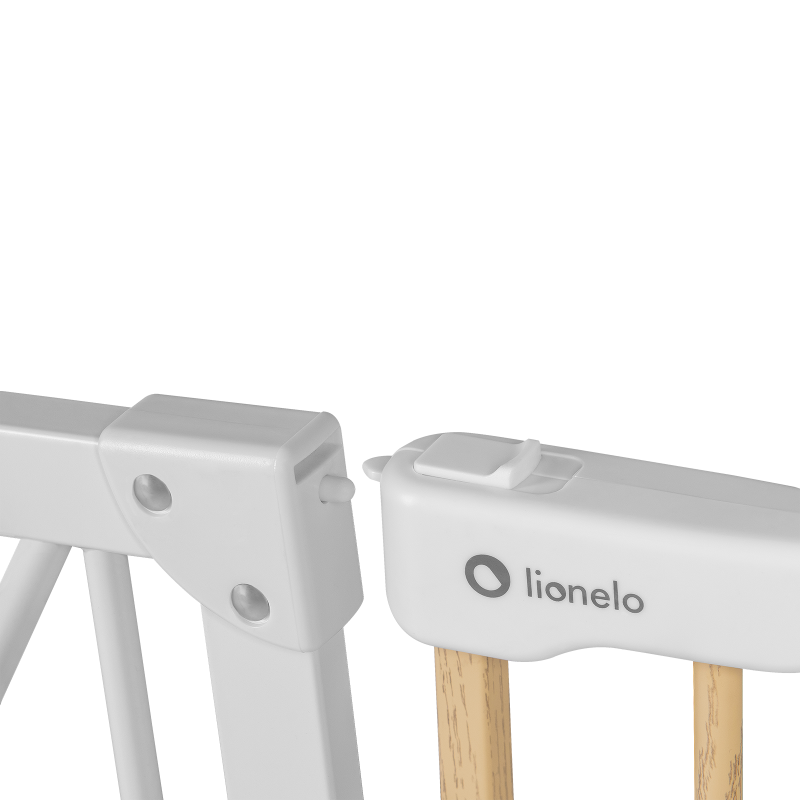 Lionelo Truus Slim White Natural — barrera de seguridad