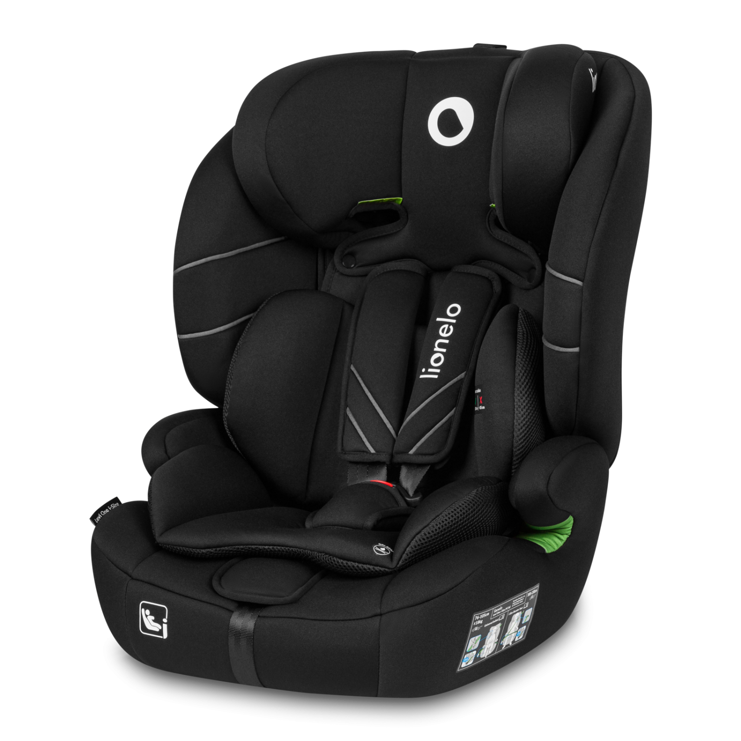 Lionelo Levi One i-Size Black Carbon — Silla de coche