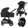 Lionelo Bianka 3en1 Black Onyx —  carrito multifuncional con silla de coche