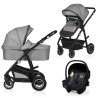 Lionelo Bianka 3en1 Grey Stone — carrito multifuncional con silla de coche