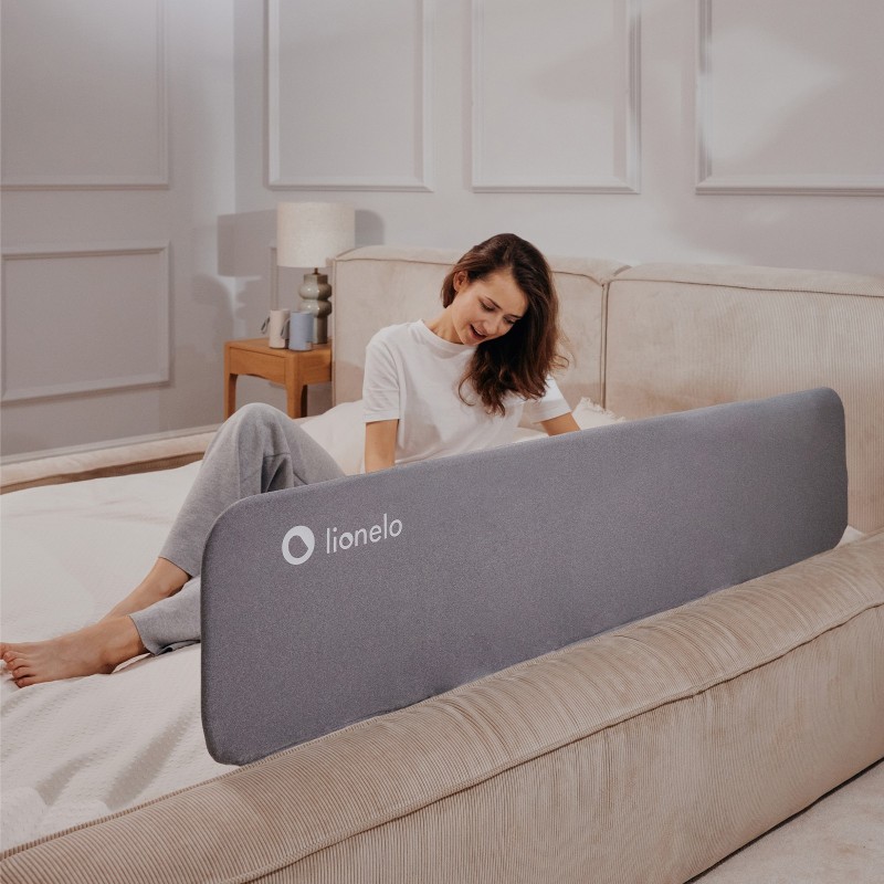 Lionelo Lora XL Grey Stone — barrera para la cama