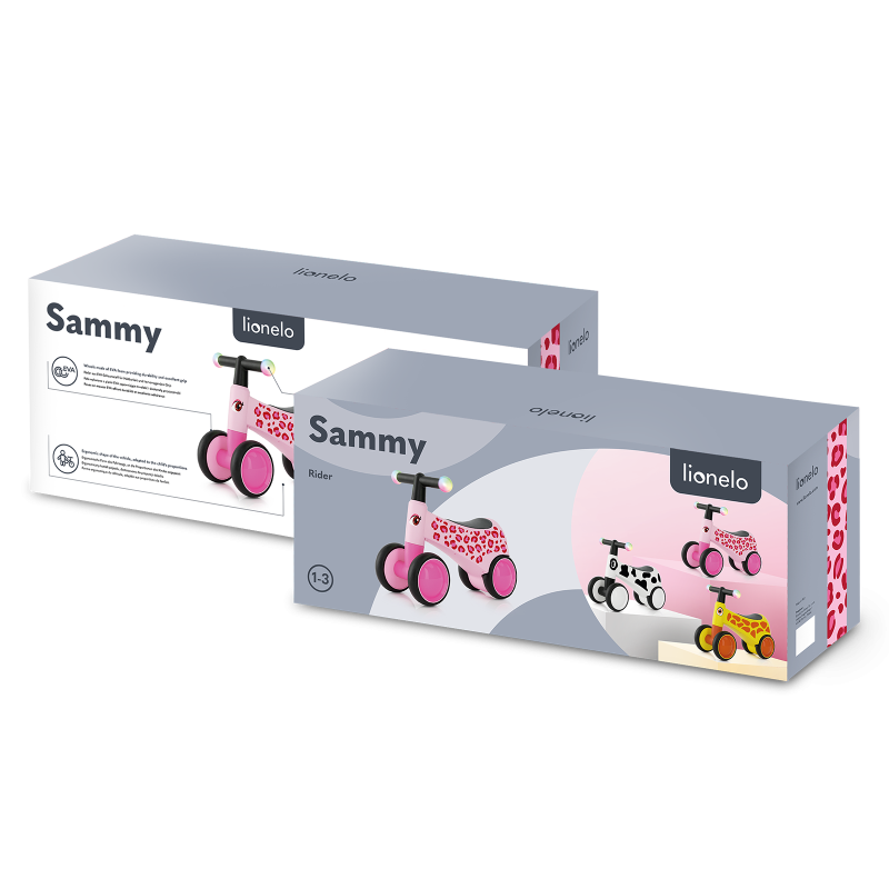 Lionelo Sammy Pink Rose — correpasillos infantil