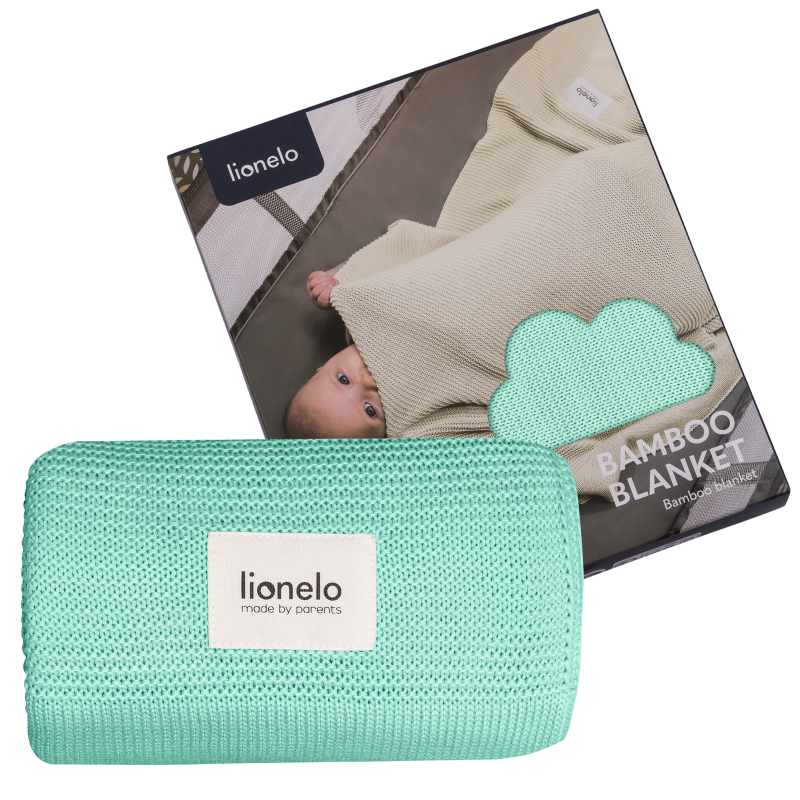 Lionelo Bamboo Blanket Green Mint — mantita de bambú