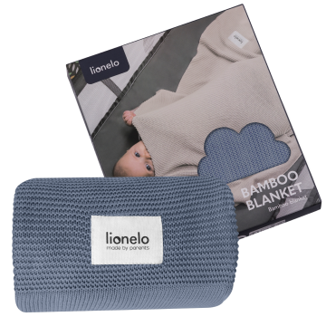 Lionelo Bamboo Blanket Blue — mantita de bambú