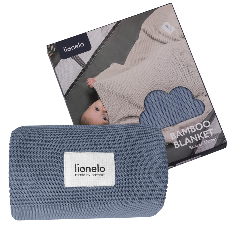 Lionelo Bamboo Blanket Blue — mantita de bambú