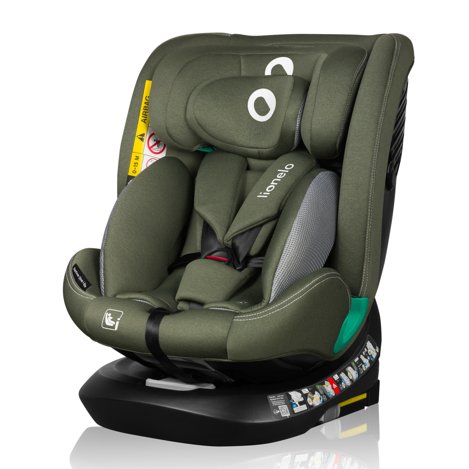 Lionelo Bastiaan One i-Size Green Olive — Silla de coche