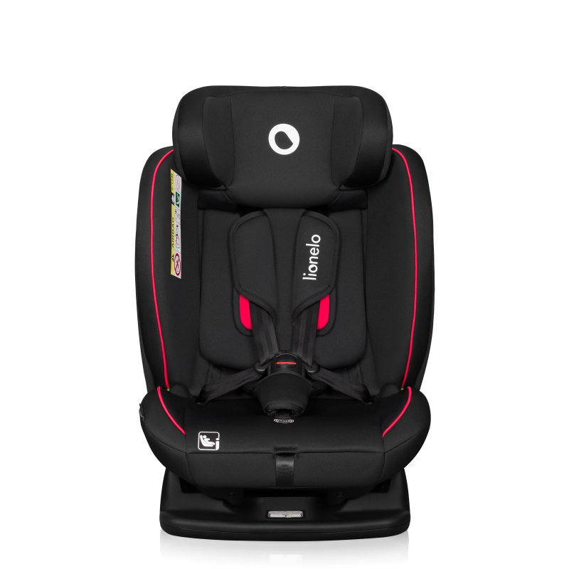 lionelo ​​Aart i-Size Black Carbon Red — Silla de coche