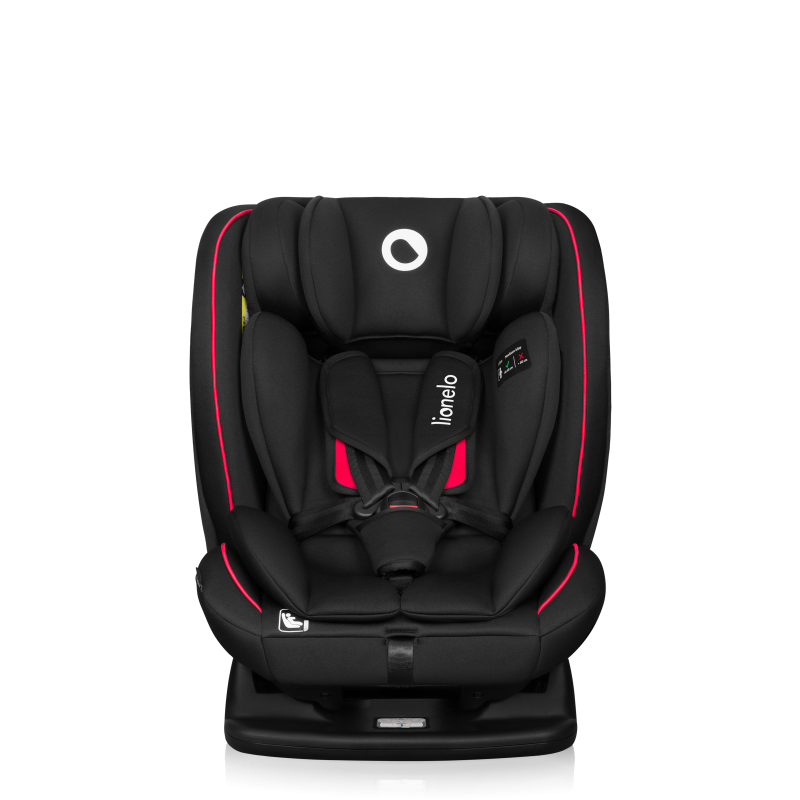 lionelo ​​Aart i-Size Black Carbon Red — Silla de coche