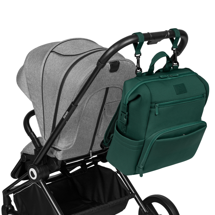 Lionelo Cube Green Forest — mochila para carrito