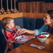 lionelo Koen Grey Stone — silla de comer