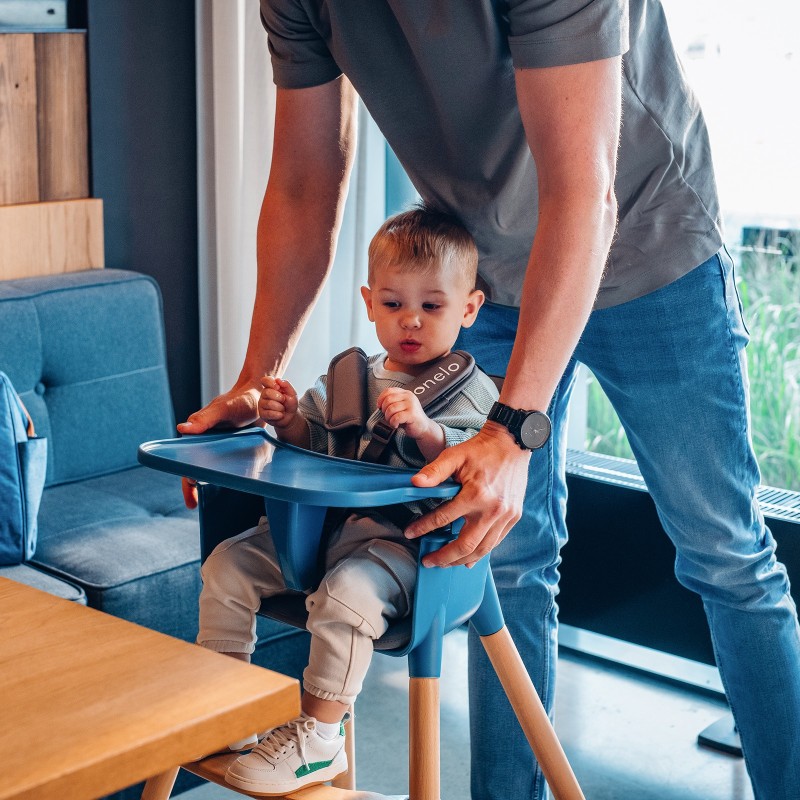 lionelo Koen Grey Stone — silla de comer