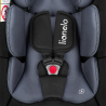 lionelo Astrid i-Size Set Black Grey — Silla de coche con base ISOFIX