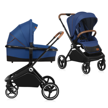 Lionelo Mika 2 es 1 Blue Navy — carrito multifuncional