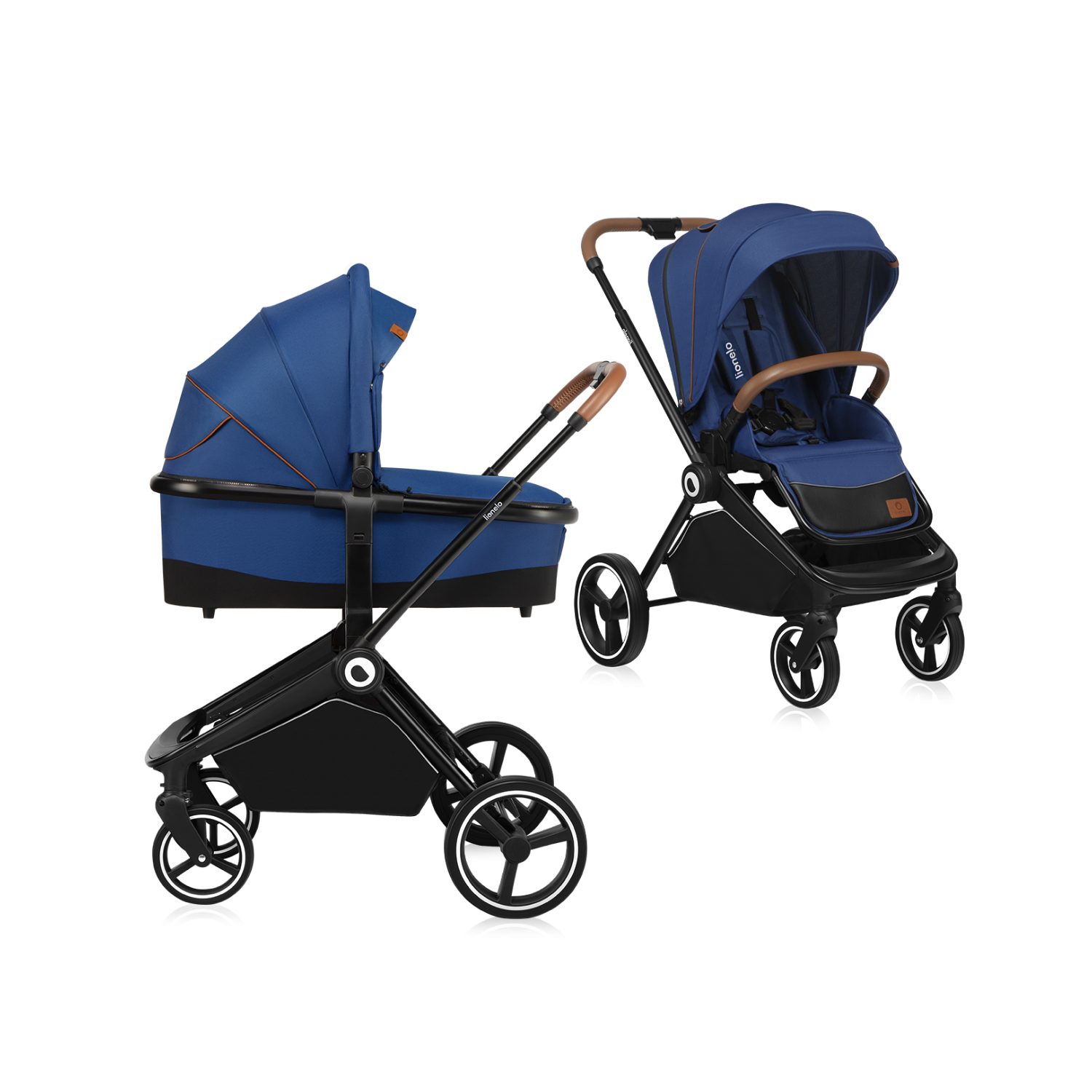 Lionelo Mika 2 es 1 Blue Navy — carrito multifuncional