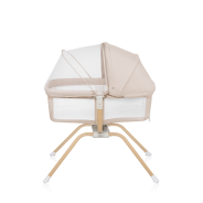 lionelo Malin Evo Beige Natural — Cuna universal con cuna mecedora