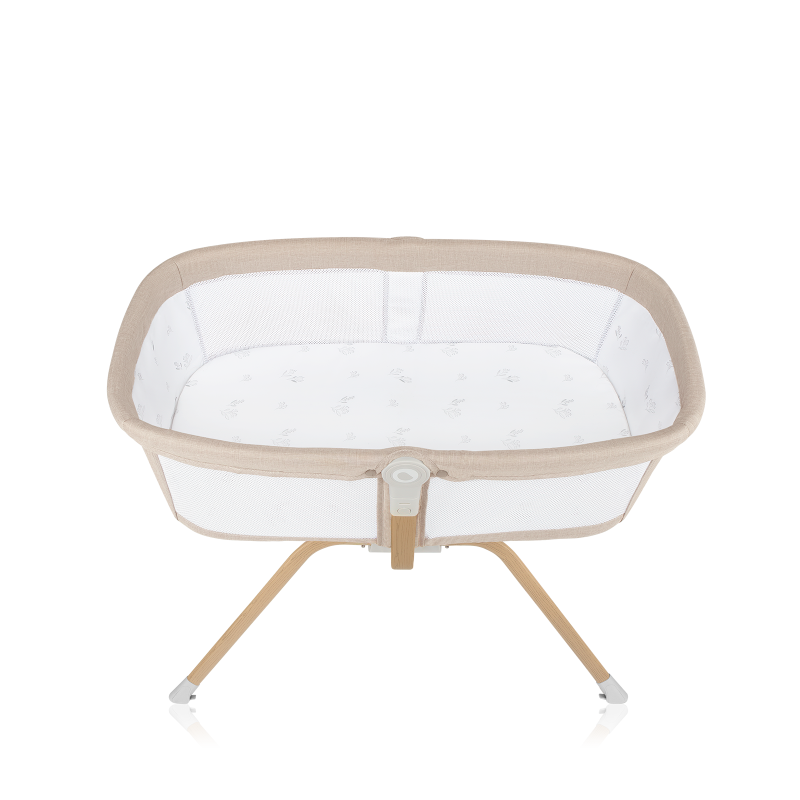 lionelo Malin Evo Beige Natural — Cuna universal con cuna mecedora