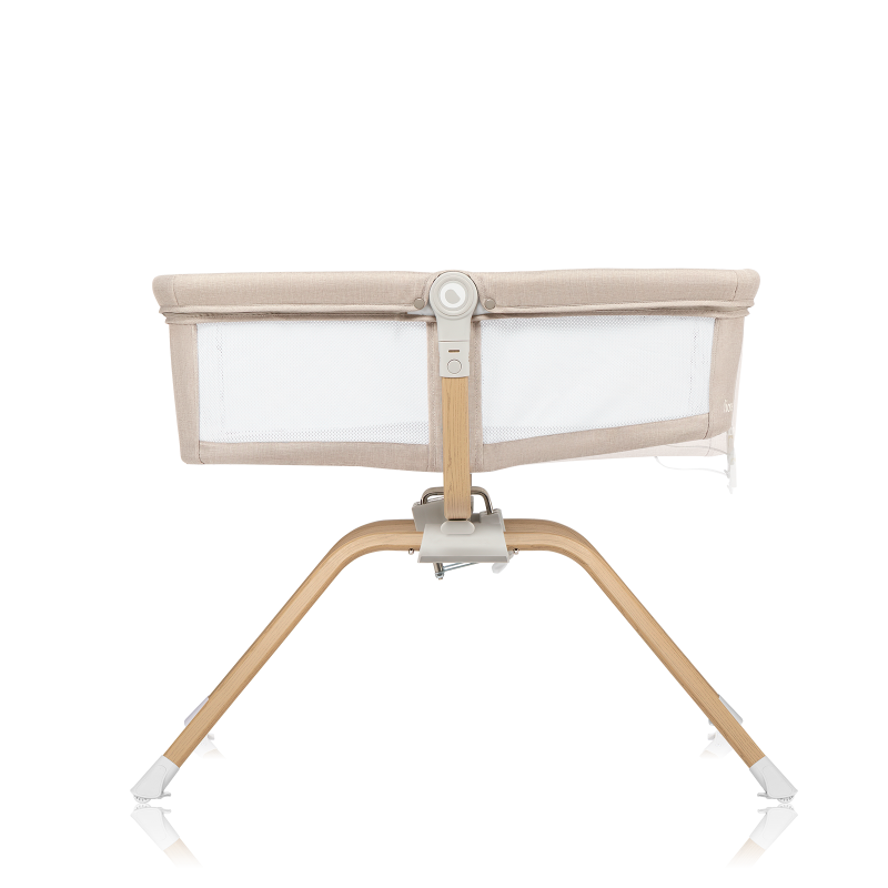 lionelo Malin Evo Beige Natural — Cuna universal con cuna mecedora