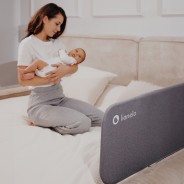 lionelo Lora Grey Stone — barrera para la cama