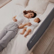 lionelo Lora Grey Stone — barrera para la cama