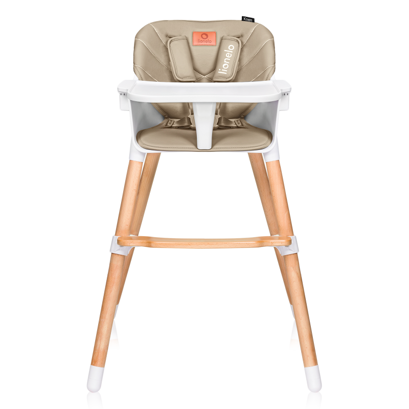 lionelo Koen Beige Sand — silla de comer