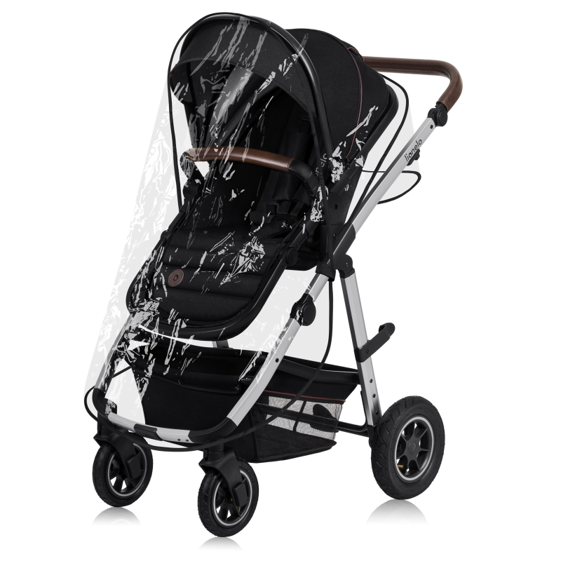 lionelo Amber 2 en 1 Black Silver — cochecito multifuncional