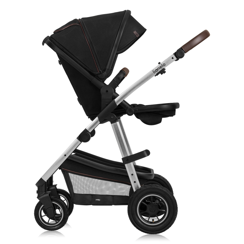 lionelo Amber 2 en 1 Black Silver — cochecito multifuncional