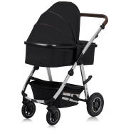 lionelo Amber 2 en 1 Black Silver — cochecito multifuncional