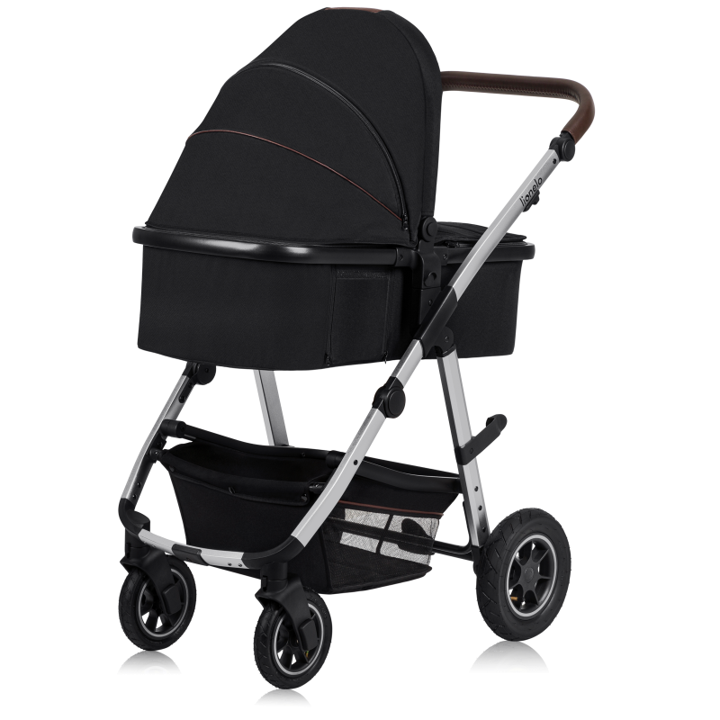 lionelo Amber 2 en 1 Black Silver — cochecito multifuncional