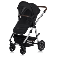 lionelo Amber 3en1 Black Silver — Cochecito multifuncional