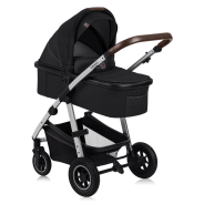 lionelo Amber 3en1 Black Silver — Cochecito multifuncional