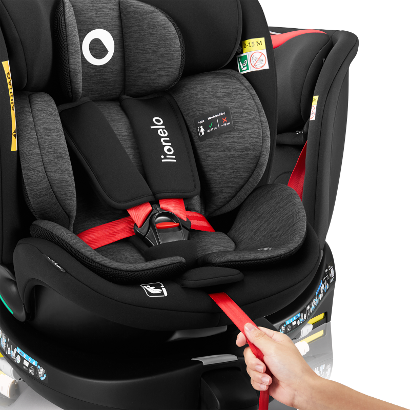 Lionelo Navy i-Size Black Red— silla de coche