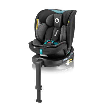 Lionelo Navy i-Size Black Turquoise — silla de coche