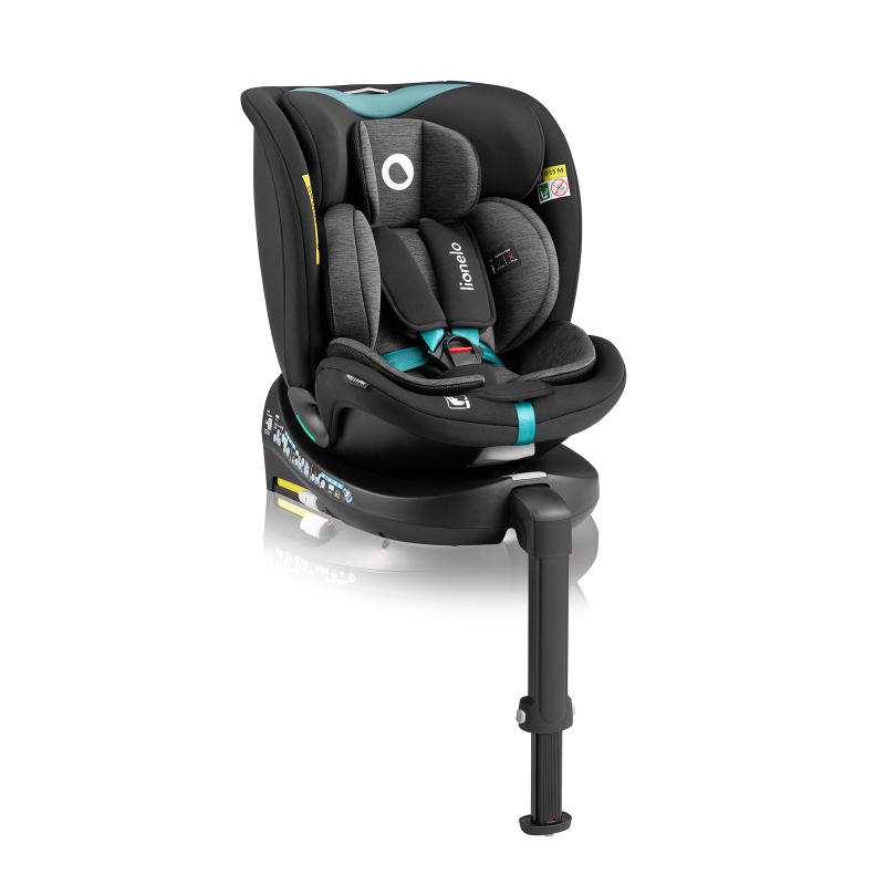 Lionelo Navy i-Size Black Turquoise — silla de coche