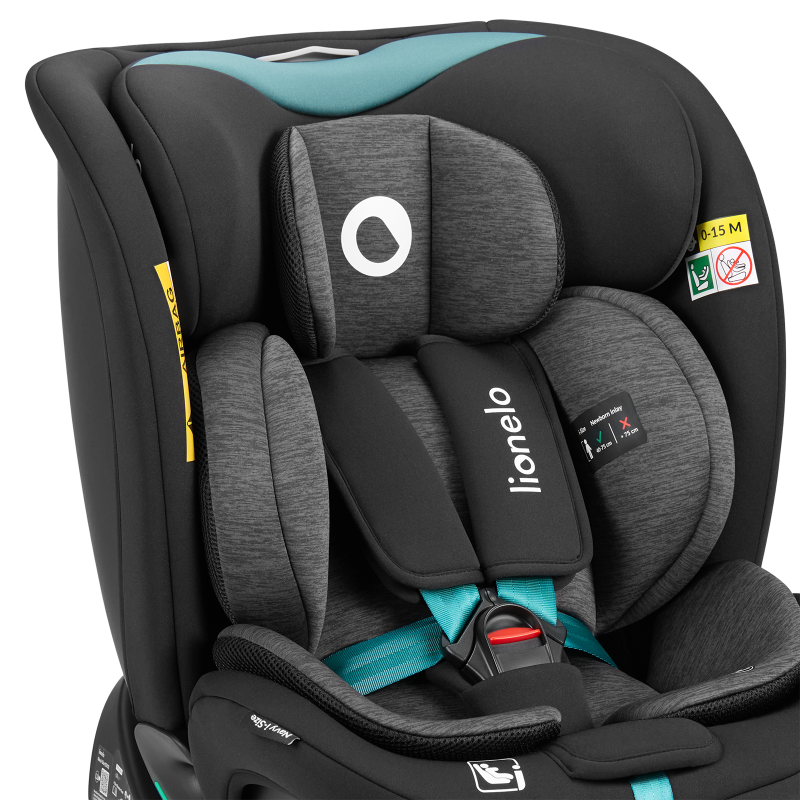 Lionelo Navy i-Size Black Turquoise — silla de coche