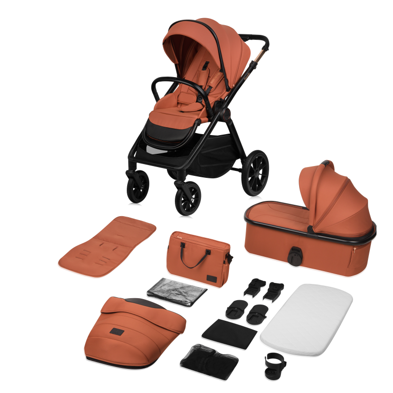 Lionelo Layla 2en1 Brown Rust — cochecito multifuncional