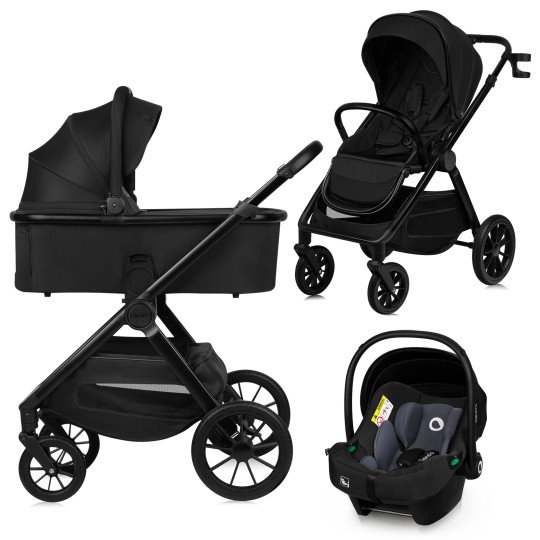 Lionelo Layla 3en1 Black Onyx — cochecito multifuncional