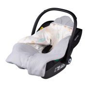 Lionelo Travel Swaddle Blanket Grey Balloon — Manta envolvente para la silla de coche