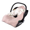 Lionelo Travel Swaddle Blanket Beige Magnolia — Manta envolvente para la silla de coche