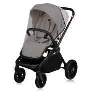 Lionelo Mika Plus 2en1 Beige Sand — Cochecito multifuncional