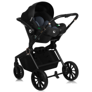 Lionelo Mika Plus 3en1 Beige Sand — carrito multifuncional con silla de coche