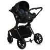 Lionelo Mika Plus 3en1 Beige Sand — carrito multifuncional con silla de coche