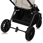 Lionelo Mika Plus 3en1 Beige Sand — carrito multifuncional con silla de coche