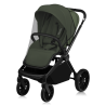 Lionelo Mika Plus 3en1 Green Olive — carrito multifuncional con silla de coche