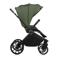 Lionelo Mika Plus 3en1 Green Olive — carrito multifuncional con silla de coche