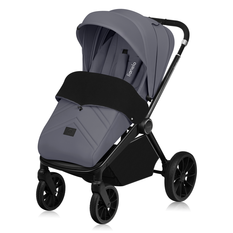 Lionelo Mika Plus 3en1 Grey Stone — carrito multifuncional con silla de coche