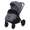 Lionelo Mika Plus 3en1 Grey Stone — carrito multifuncional con silla de coche