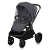 Lionelo Mika Plus 3en1 Grey Stone — carrito multifuncional con silla de coche