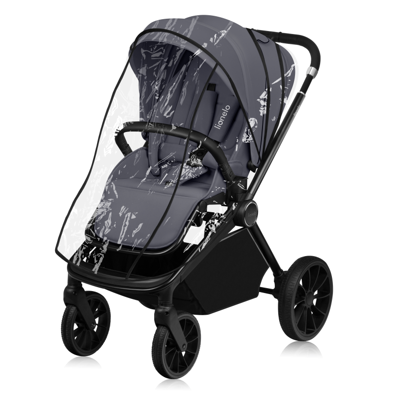 Lionelo Mika Plus 3en1 Grey Stone — carrito multifuncional con silla de coche