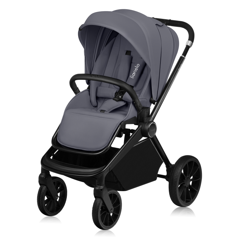 Lionelo Mika Plus 3en1 Grey Stone — carrito multifuncional con silla de coche