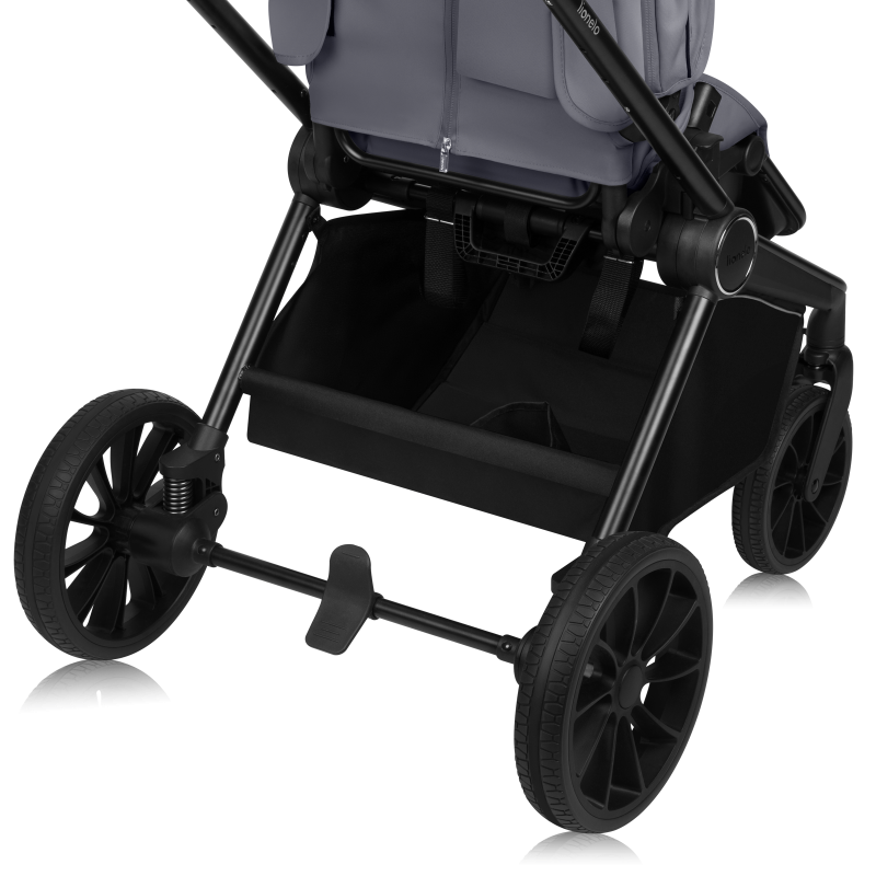 Lionelo Mika Plus 3en1 Grey Stone — carrito multifuncional con silla de coche